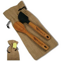 Bamboo Gift Set/ Bamboo Spoon & Bamboo/Silicone Spatula